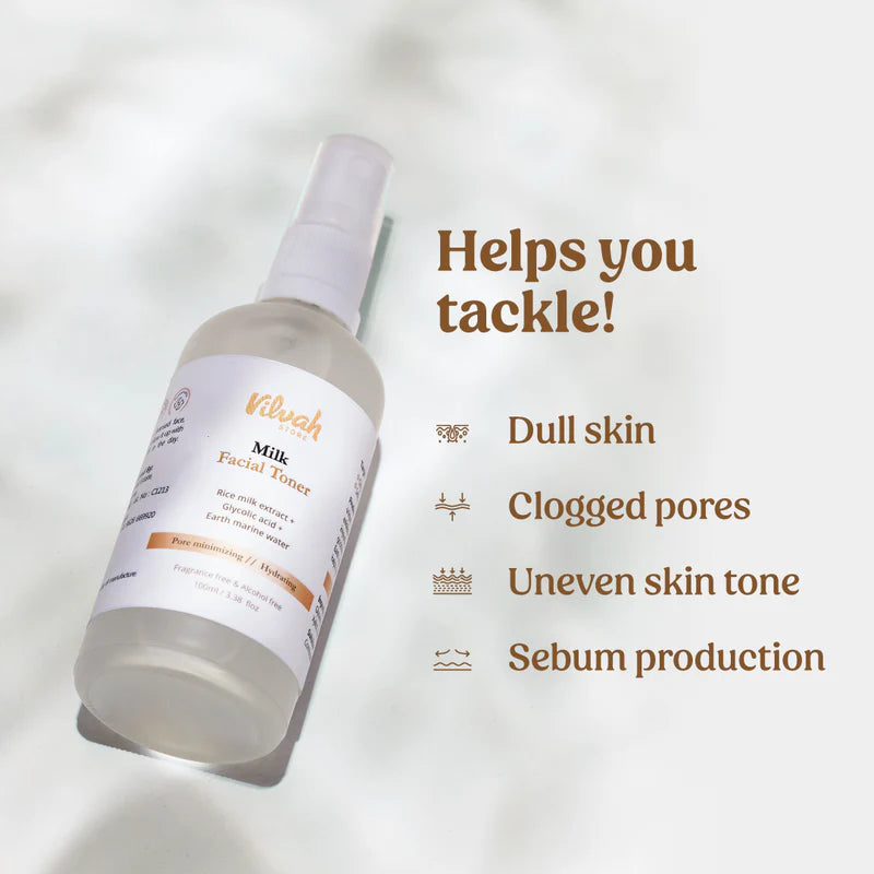 Milk Face Toner (Earth marine water - Pore minimise)