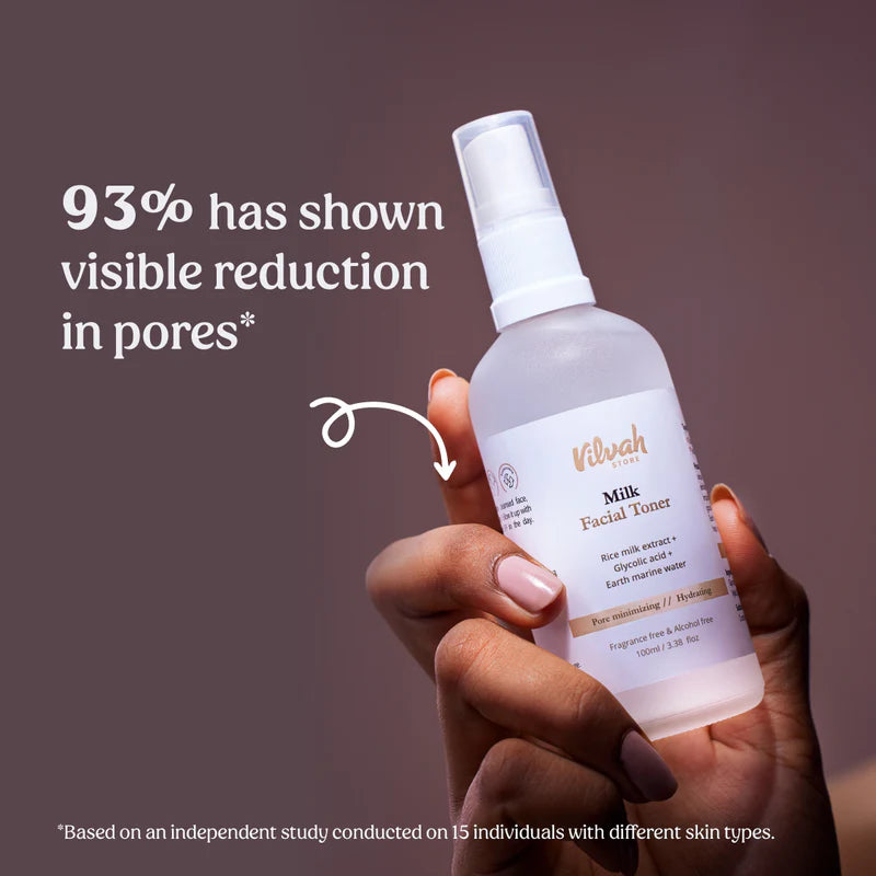 Milk Face Toner (Earth marine water - Pore minimise)