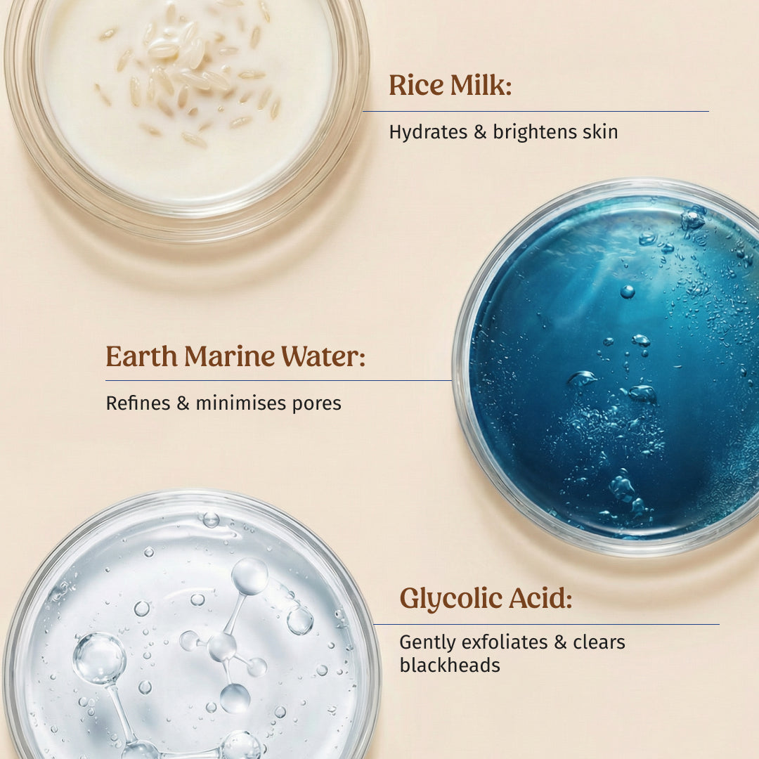 Milk Face Toner (Earth marine water - Pore minimise)