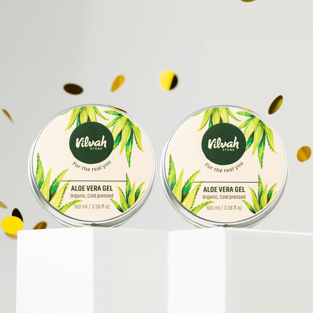 Aloe Vera Gel Pack of two (Multi-Purpose Skin & Hair Care)